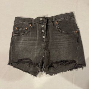 High waist Levi jean shorts from free people